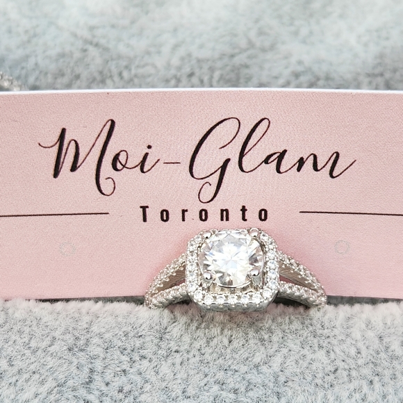 1 carat moissanite diamond split band - Picture 5 of 10